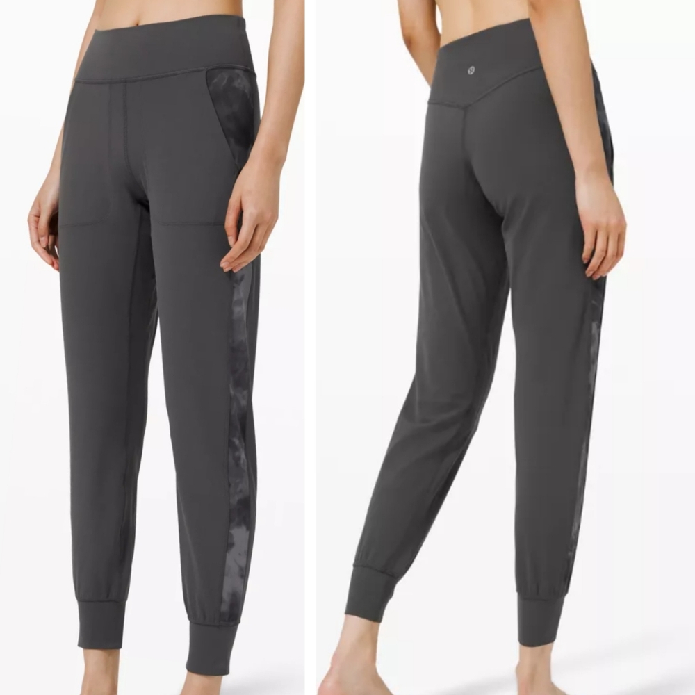 Lululemon Align Jogger Track Stripe Graphite gray diamond dye pitch